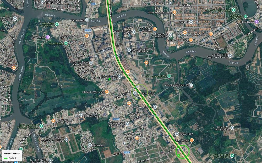Tuyến metro số 4 đi qua xã Phước Kiển Nhà Bè dọc Nguyễn Hữu Thọ gần Sunrise Riverside